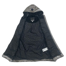 Load image into Gallery viewer, Dolcezza Reflective Taupe Sleeveless Hooded Puffer Jacket Women’s Large