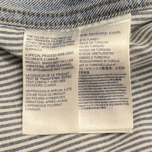 Load image into Gallery viewer, Vintage Tommy Hilfiger Tommy Jeans Sailing Gear Denim Trucker Jacket Men’s Small