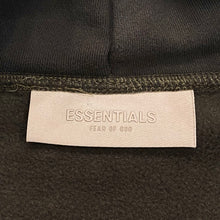 Load image into Gallery viewer, Fear Of God Essentials Applique Logo Olive Green Full Zip Hoodie XS