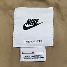 Load image into Gallery viewer, Nike Therma Fit Windrunner Quilted Beige Black Zip Puffer Vest Men’s Large