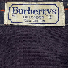 Load image into Gallery viewer, Vintage Burberrys Of London Blue Gray Faded Pocket Polo Shirt Men’s Medium