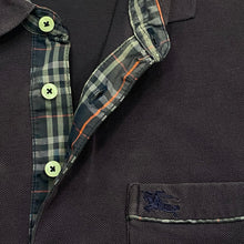 Load image into Gallery viewer, Vintage Burberrys Of London Blue Gray Faded Pocket Polo Shirt Men’s Medium