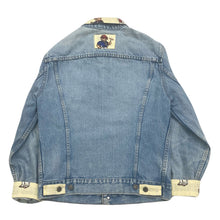 Load image into Gallery viewer, Vintage Levis x Polo Bear 1 Of 1 Custom Denim Jacket With Flip Cuffs By Subtle Flex Streetwear Women’s 38