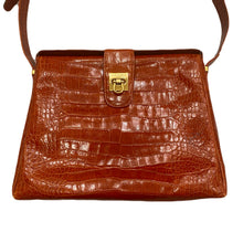 Load image into Gallery viewer, Lancel Paris Crocodile Embossed Leather Made In Italy Purse Bag