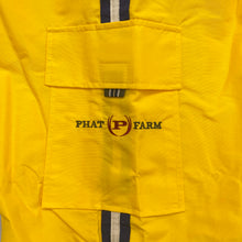 Load image into Gallery viewer, Vintage Phat Farm Yellow Baggy Side Stripe Windbreaker Cargo Pants Men’s XL