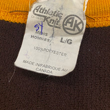 Load image into Gallery viewer, Vintage AK Athletic Knit ACHA Wyoming Cowboys & Cowgirls #4 Hockey Jersey Men’s Large