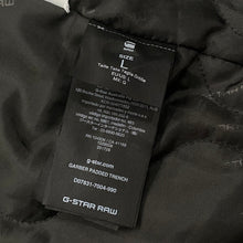 Load image into Gallery viewer, G-Star Raw Black Garber Padded Trench Coat Jacket Men’s Large