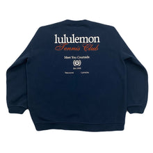 Load image into Gallery viewer, Lululemon Tennis Club Heavyweight Navy Oversized Crewneck Sweatshirt Women’s XL