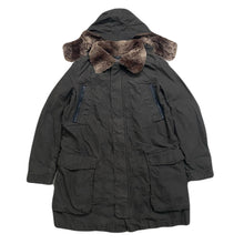 Load image into Gallery viewer, Hugo Boss Orange Faux Fur Lined Hooded Brown Parka Jacket Men’s 40 R (50 EUR)