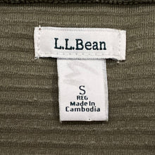 Load image into Gallery viewer, LL Bean Soft Stretch Green Corduroy Half Zip Pullover Sweatshirt Women’s Small