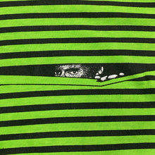 Load image into Gallery viewer, Vintage 1990 A Couple Of Guys Striped Lime Black Sample T-Shirt Men’s Large