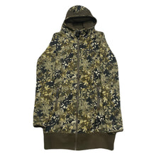 Load image into Gallery viewer, Triple Five Soul Camo Foliage Concealable Hood Long Zip Hoodie Women’s XL