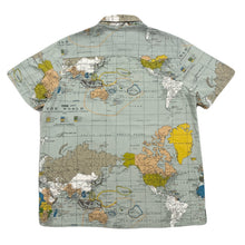 Load image into Gallery viewer, Vintage 10.Deep Y2K World Map All Over Print Button Down Shirt Men’s Medium