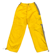 Load image into Gallery viewer, Vintage Phat Farm Yellow Baggy Side Stripe Windbreaker Cargo Pants Men’s XL