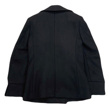 Load image into Gallery viewer, Balmain x H&M Double Breasted Padded Lined Wool Peacoat with Gold Buttons Women’s 34 (4 US)