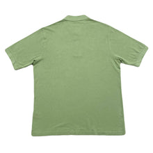 Load image into Gallery viewer, Burberry London Big Chest Logo Embroidered Green Cotton Polo Shirt Men’s Medium