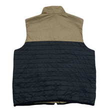 Load image into Gallery viewer, Nike Therma Fit Windrunner Quilted Beige Black Zip Puffer Vest Men’s Large