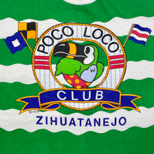Load image into Gallery viewer, Vintage Poco Loco Club Striped Bird Zihuatanejo Mexico T-Shirt Men’s XL