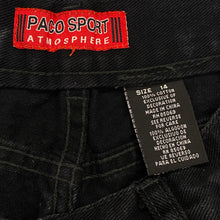 Load image into Gallery viewer, Vintage Y2K Paco Sport Black Denim Baggy Grunge Skater Carpenter Shorts Boys 14