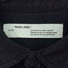 Load image into Gallery viewer, Off-White c/o Virgil Abloh 2013 Ferns 23 Mirror Black Button Up Shirt Men’s Small