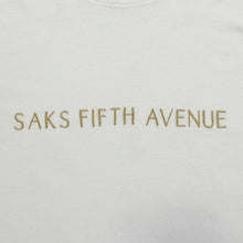 Load image into Gallery viewer, Vintage Saks Fifth Avenue 2003 Embroidered Spell Out T-Shirt Adult Large