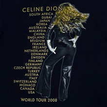 Load image into Gallery viewer, Celine Dion 2008 World Tour Concert Anvil T-Shirt Men’s Medium