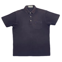 Load image into Gallery viewer, Vintage Burberrys Of London Blue Gray Faded Pocket Polo Shirt Men’s Medium