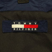 Load image into Gallery viewer, Vintage Tommy Hilfiger Navy & Yellow Fleece Lined Parka Jacket Coat Men’s Large