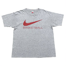 Load image into Gallery viewer, Vintage Nike Basketball Spell Out Gray Tag T-Shirt XL