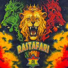 Load image into Gallery viewer, Liquid Blue Rastafari Reggae Rasta Lion Tie-Dye T-Shirt Men's Large