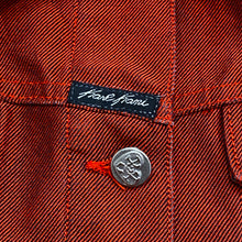 Load image into Gallery viewer, Vintage Karl Kani KK2 Rust Metallic Denim Jacket Women’s Large