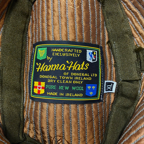 Hanna Hats Of Donegal Ireland Handcrafted Wool Tweed Walking Hat