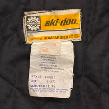Load image into Gallery viewer, Vintage Ski-Doo Bombardier Black Snowmobile Buckle Strap Jacket Men’s 42