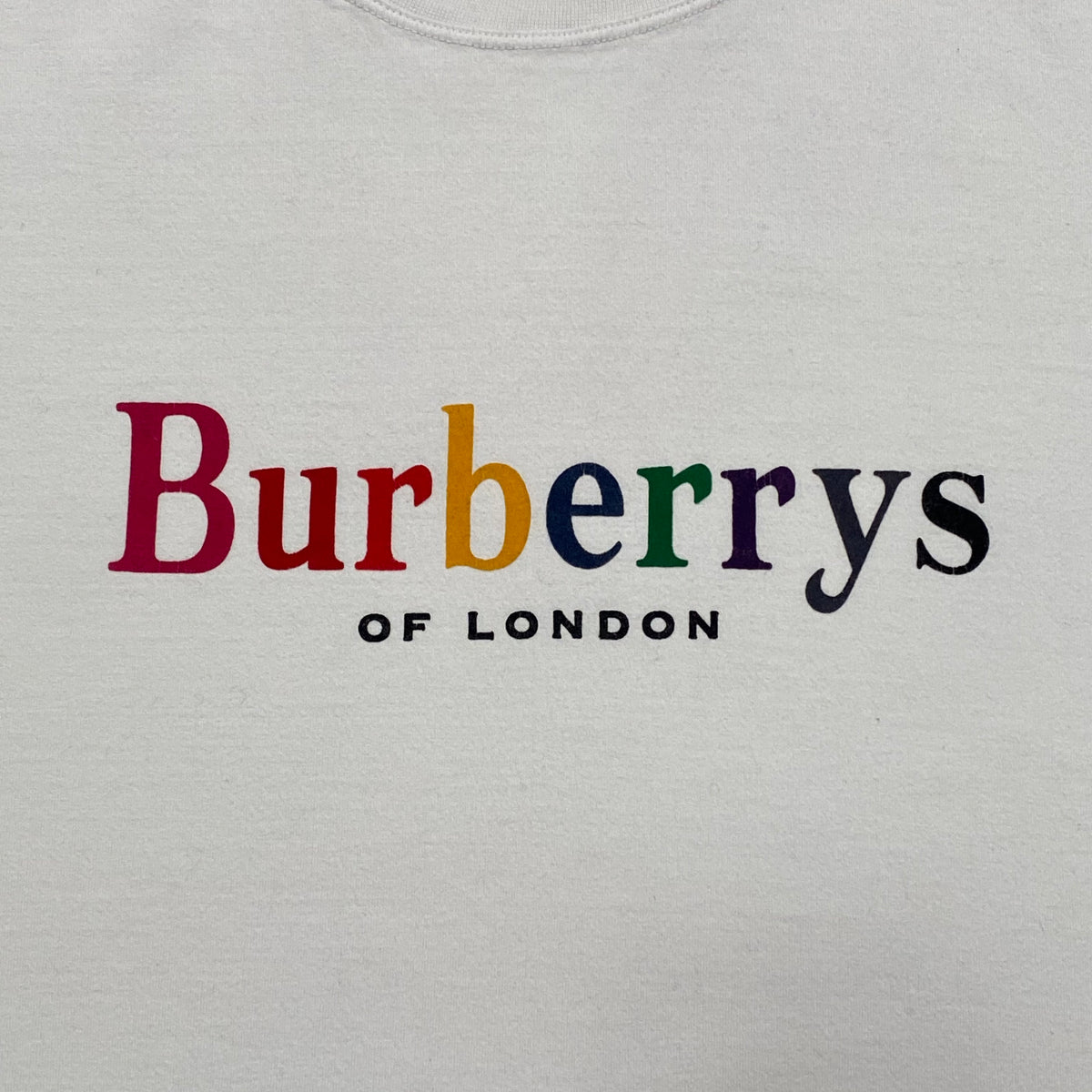 Burberry of london rainbow t shirt clearance
