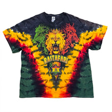 Load image into Gallery viewer, Liquid Blue 2014 Rastafari Reggae Rasta Lion Tie-Dye T-Shirt Men's XL