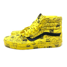 Load image into Gallery viewer, Vans Sk8-Hi Peanuts Charlie Brown All Over Print Sneakers Men’s Size 11.5