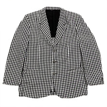 Load image into Gallery viewer, Vintage 90’s Versus Gianni Versace Black & White Plaid Blazer Jacket 50