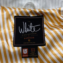 Load image into Gallery viewer, Burton The White Collection Heaven’s Reward Pinstripe Snowboard Jacket XS