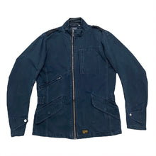 Load image into Gallery viewer, G-Star Raw Denim Black Chopper Jkt Long Jacket Men’s Large