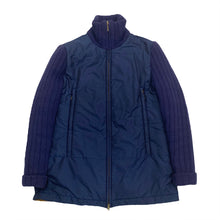 Load image into Gallery viewer, MCM Nylon & Wool Collar/Sleeves Monogram Lined Padded Full Zip Jacket Women’s 40