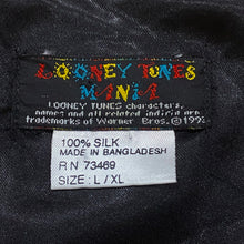 Load image into Gallery viewer, Vintage 1993 Warner Bros Looney Tunes Mania Silk Vest Men’s L/XL