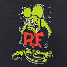 Load image into Gallery viewer, Vintage 2002 Rat Fink Red Kap Black Mechanic Chore Work Shirt Men’s XL