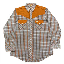 Load image into Gallery viewer, Vintage Bar B Western Wear Plaid Pearl Snap Shirt Men’s Large