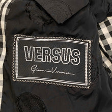 Load image into Gallery viewer, Vintage 90’s Versus Gianni Versace Black & White Plaid Blazer Jacket 50