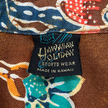 Load image into Gallery viewer, Vintage Hawaiian Holiday Brown Floral Hawaiian Shirt Men’s Medium