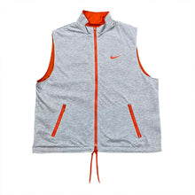 Load image into Gallery viewer, Vintage Nike White Tag Orange Nylon Reversible Zip Vest Men’s XL