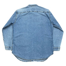 Load image into Gallery viewer, Vintage Levis Red Tab Metal Button Medium Wash Blue Denim Shirt Men’s Large