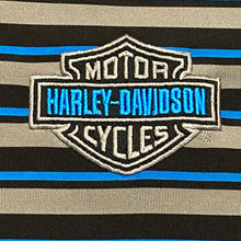 Load image into Gallery viewer, Harley Davidson Striped Golf Shirt Large