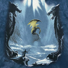 Load image into Gallery viewer, Vintage 2002 The Mountain Dragon & Wizard Fantasy T-Shirt Men’s Medium
