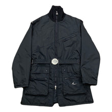 Load image into Gallery viewer, Vintage Ski-Doo Bombardier Black Snowmobile Buckle Strap Jacket Men’s 42